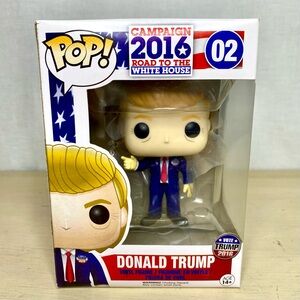 Funko Pop Donald Trump 02 Vinyl Figure Vaulted Vote 2016 Rare Republican HTF